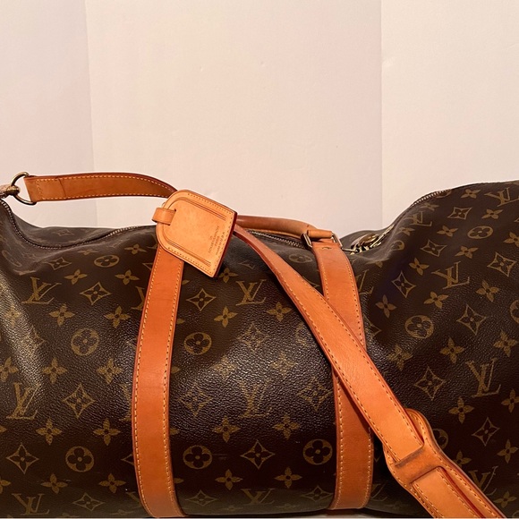 Authentic Louis Vuitton Monogram Keepall 55 Tote Includes Luggage Tag Lock & Key - Picture 7 of 14
